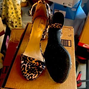BANDOLINO leopard print sandal new